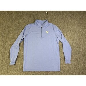 Men's Bad Birdie Blue Golf Light Weight 1/4 Zip Sweater Size Small Pullover